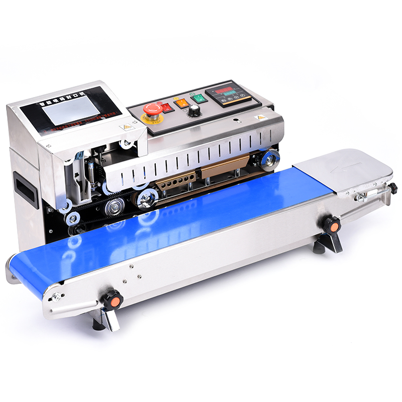 Beijue FR-1600 Automatic Code Spraying Commercial Sealing Machine Fully Automatic Film Plastic Aluminum Foil Bag Continuous Sealing Machine