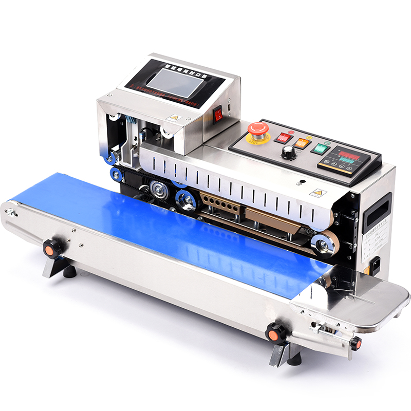 Beijue FR-1600 Automatic Code Spraying Commercial Sealing Machine Fully Automatic Film Plastic Aluminum Foil Bag Continuous Sealing Machine